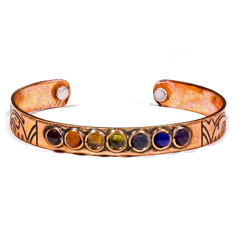 Magnetarmbånd 7 Chakra Kobber