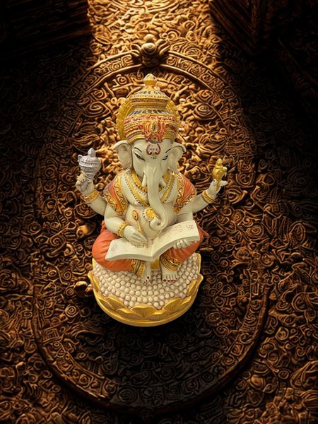 Hovedbilde Ganesh Mahabharata 17cm