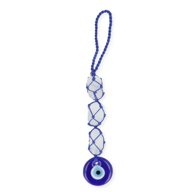 Hovedbilde Amulett Evil Eye med Selenitt