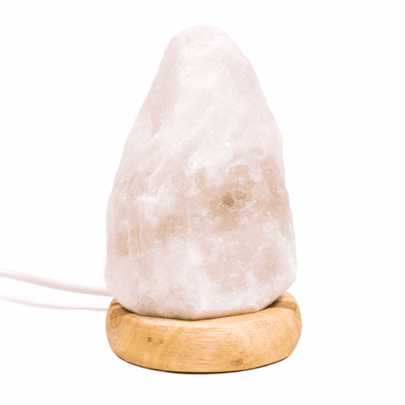 Hvit Himalaya Liten Saltlampe USB 9cm
