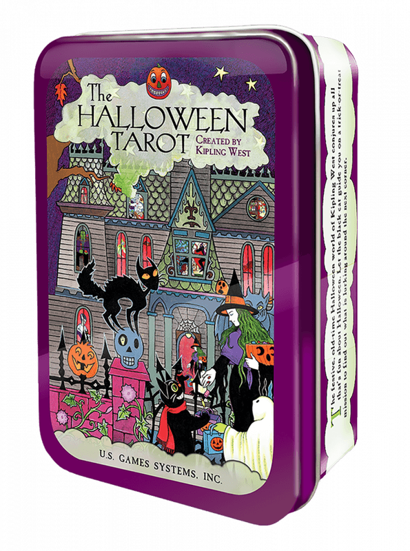 The Halloween Tarot in a Tin