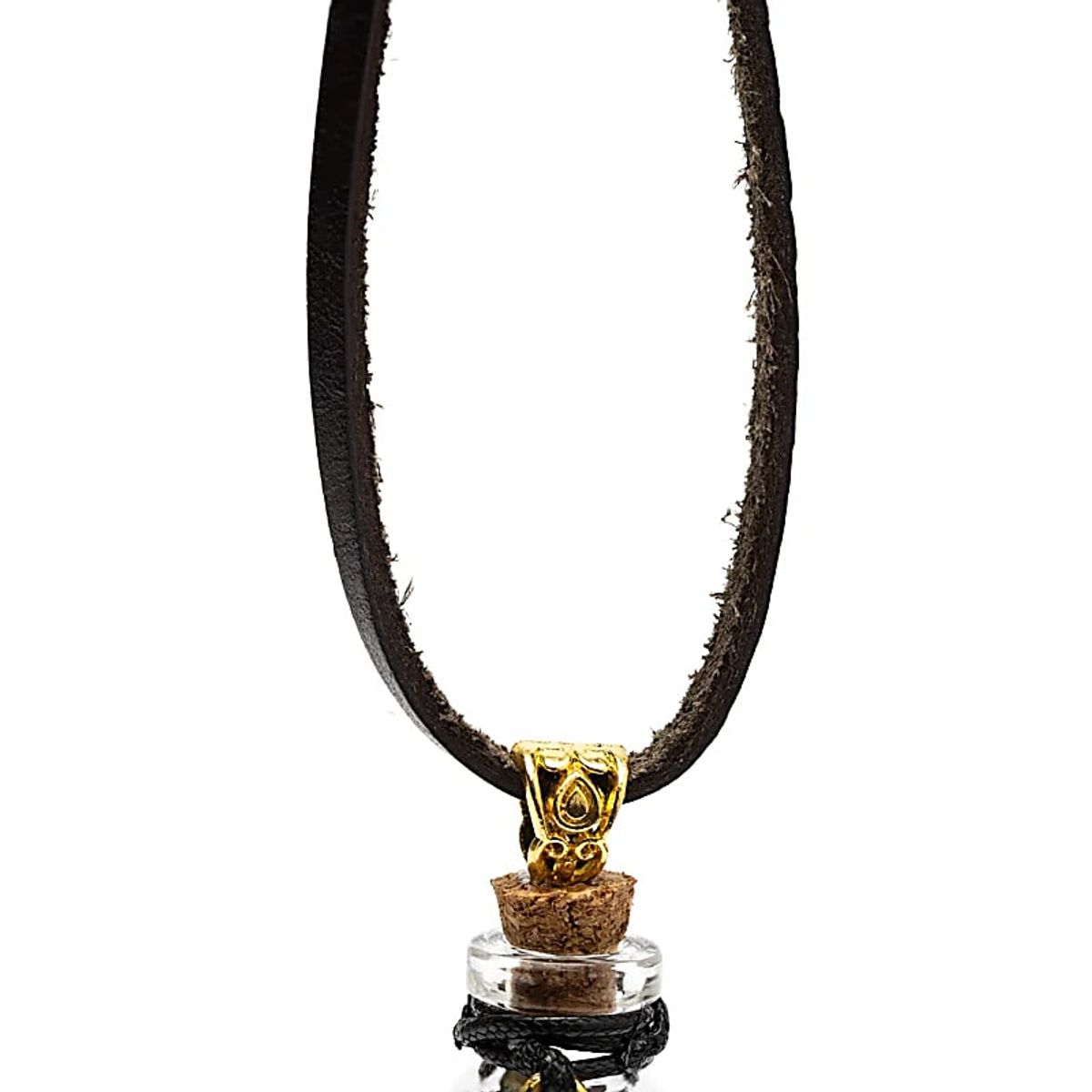 Ametyst Flaske m/lærkjede - Seed of Life