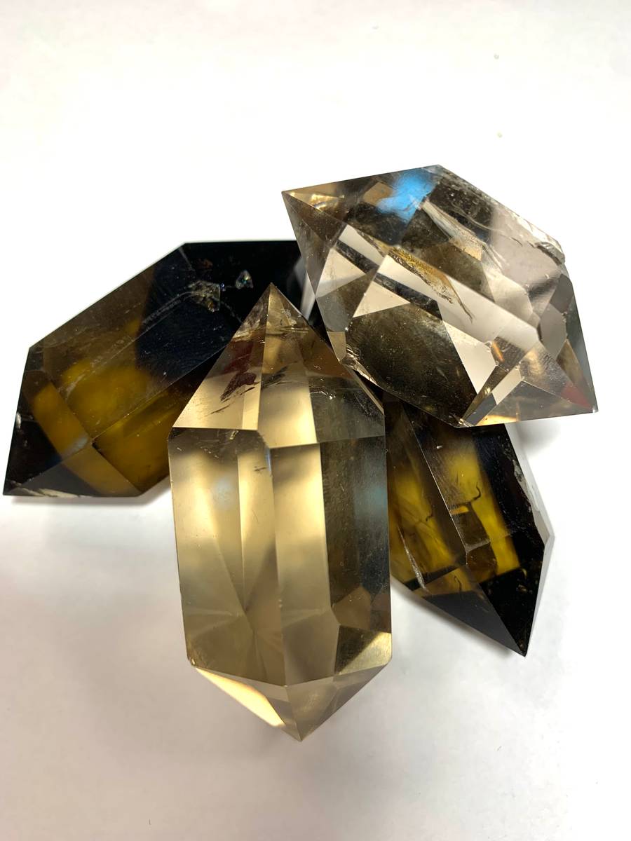 Røykkvarts Dobbel Krystall 3-5cm