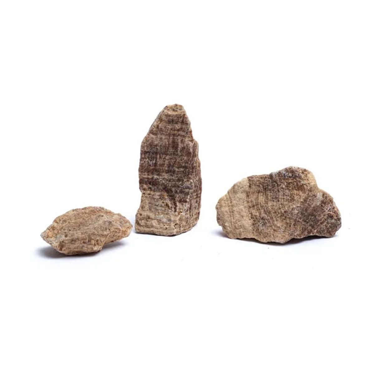 Aragonitt Brun Stripet Råstein 3-5cm