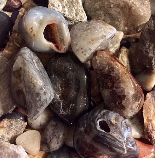 Hovedbilde Agat Geode Slipt Sten XL