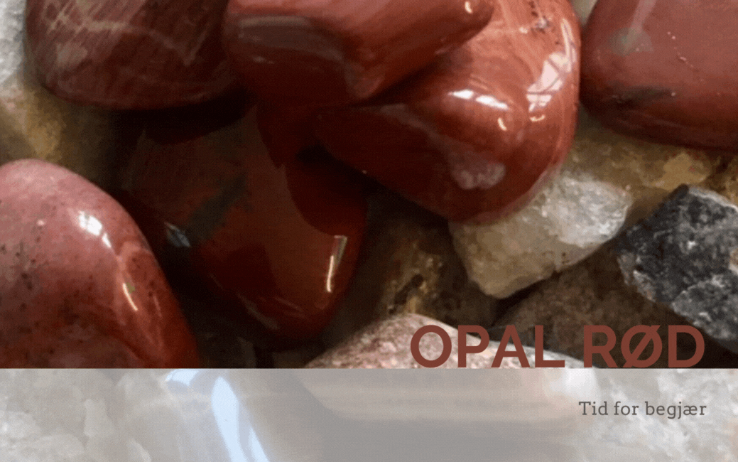 Opal Rød Råstein 25gram - Kun 1 eksemplar