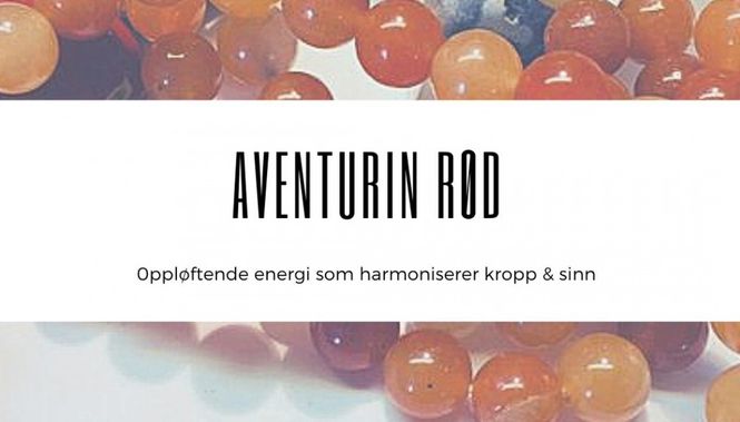 Hovedbilde Aventurin Rød  Lommestein 4cm