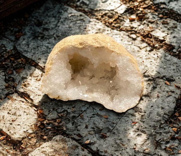 Hovedbilde Bergkrystall Geode 320gram - ...