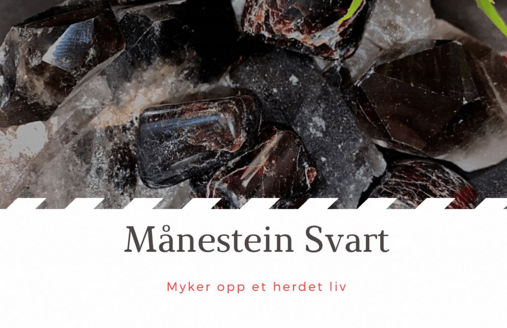 Hovedbilde Månestein Svart Liten 3-6gram