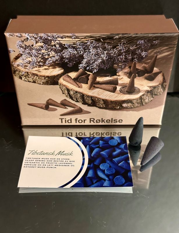 Tid for Røkelse -  80stk Tibetansk Musk Kjegle Røkelse
