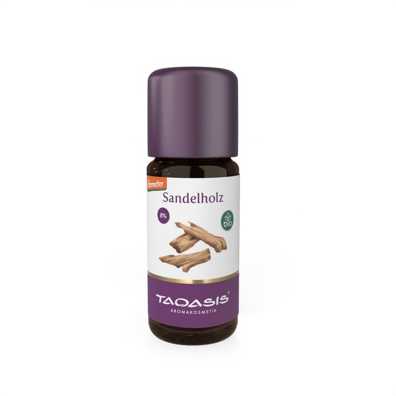 Sandelholz Bio 8% 10ml Essensiell Olje i Jojobaolje - Taoasis