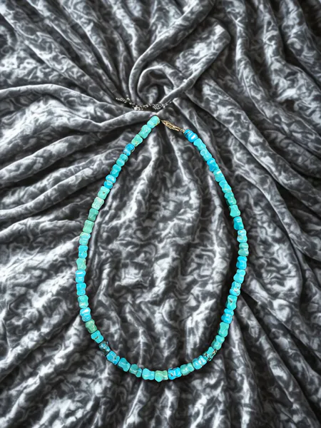 Hovedbilde Turkis Kjede 38cm