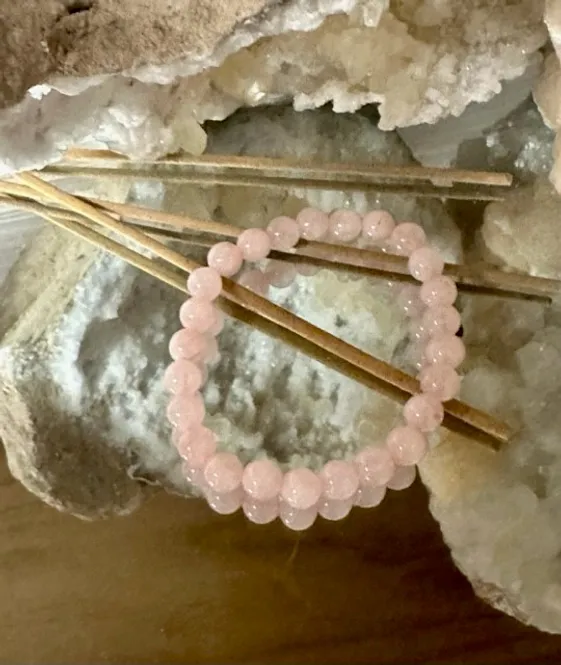 Hovedbilde Stort Armbånd Rosenkvarts 8mm ...