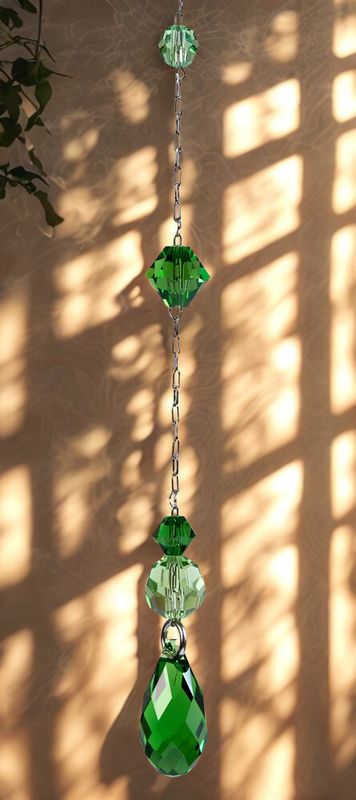 Swarovsky Oppheng - Aurora Chakra 4 Hjerte