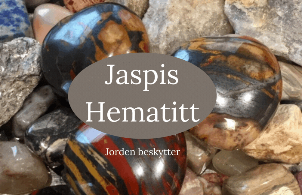 Jaspis & Hematitt Hjertesten 40mm