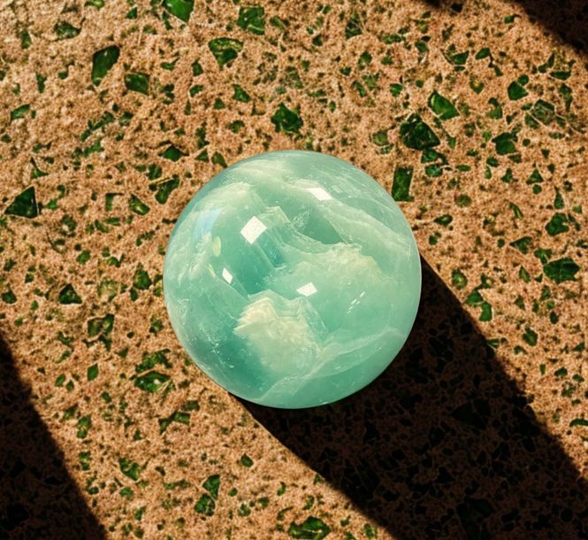 Hovedbilde Fluoritt Grønn Kule 60mm ...