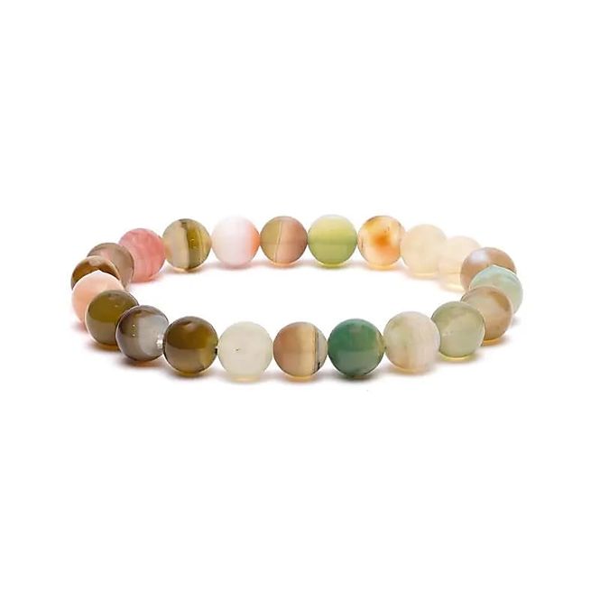 Hovedbilde Agat Mix 8mm Armbånd