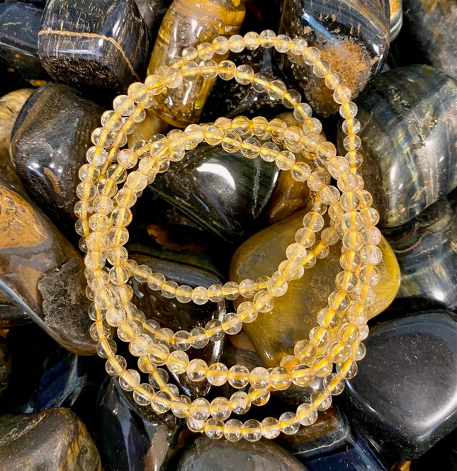 Hovedbilde Brent Citrin Armbånd 4mm