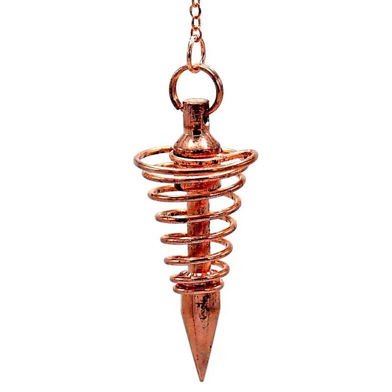 Messingpendel Spiral Kobberfarget