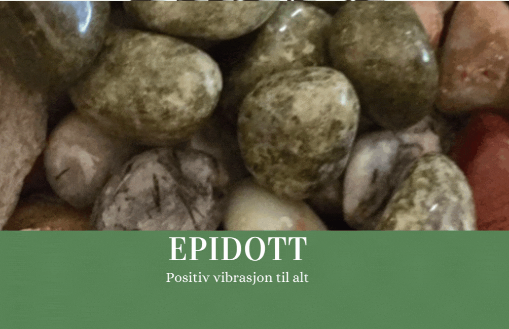 Epidott Råstein 280gram fra Norge - Kun 1 eksemplar