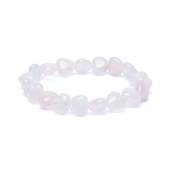 Hovedbilde Armbånd Rosenkvarts Hjerter