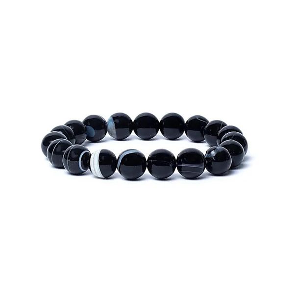 Hovedbilde Shivas Øye Agat 10mm Armbånd