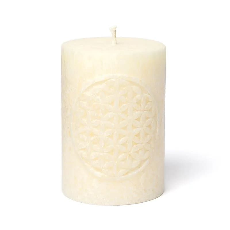 Stearinlys Flower of Life
