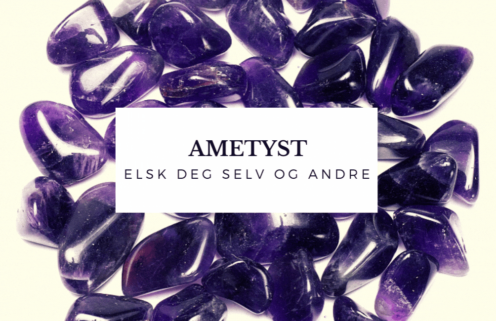 Armbånd 6mm Ametyst Måne Sjarmer