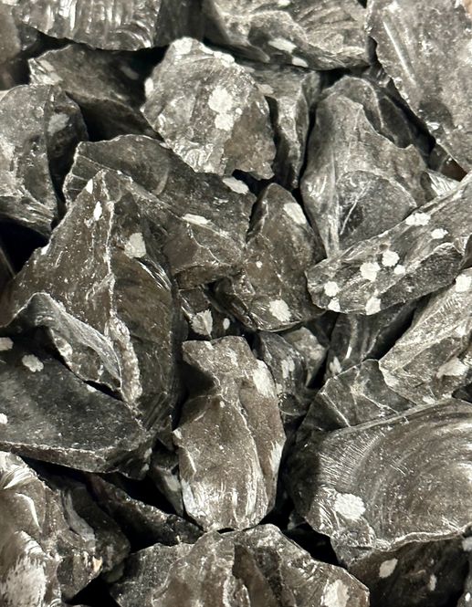 Hovedbilde Obsidian Snøfnugg RÅ 4-10gram