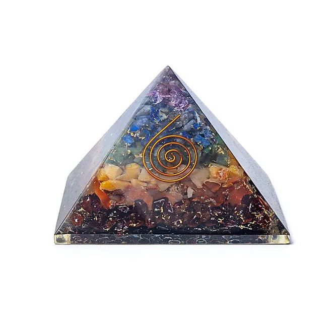Hovedbilde Orgonitt Pyramide 7 Chakras