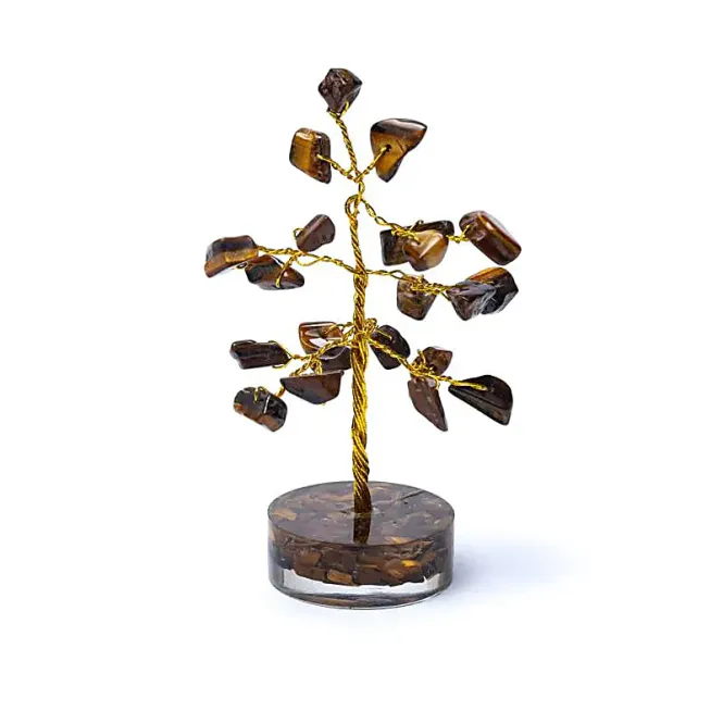Hovedbilde Tigerøye Gemstone Tree 8cm